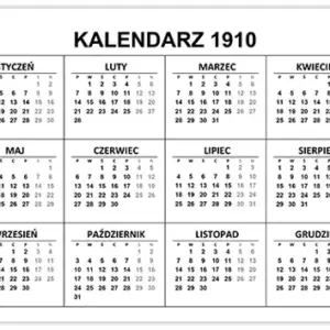 Kalendarz 1910