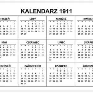 Kalendarz 1911