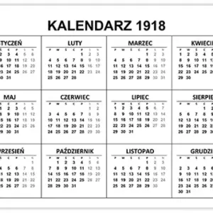 Kalendarz 1918