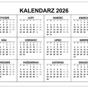 Kalendarz 2026