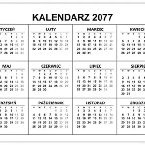 Kalendarz 2077
