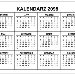 Kalendarz 2098