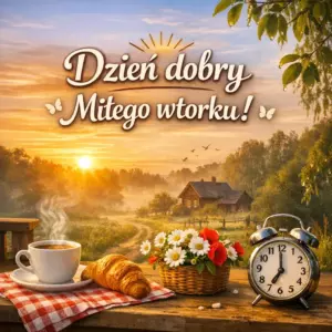 Dzień dobry miłego wtorku